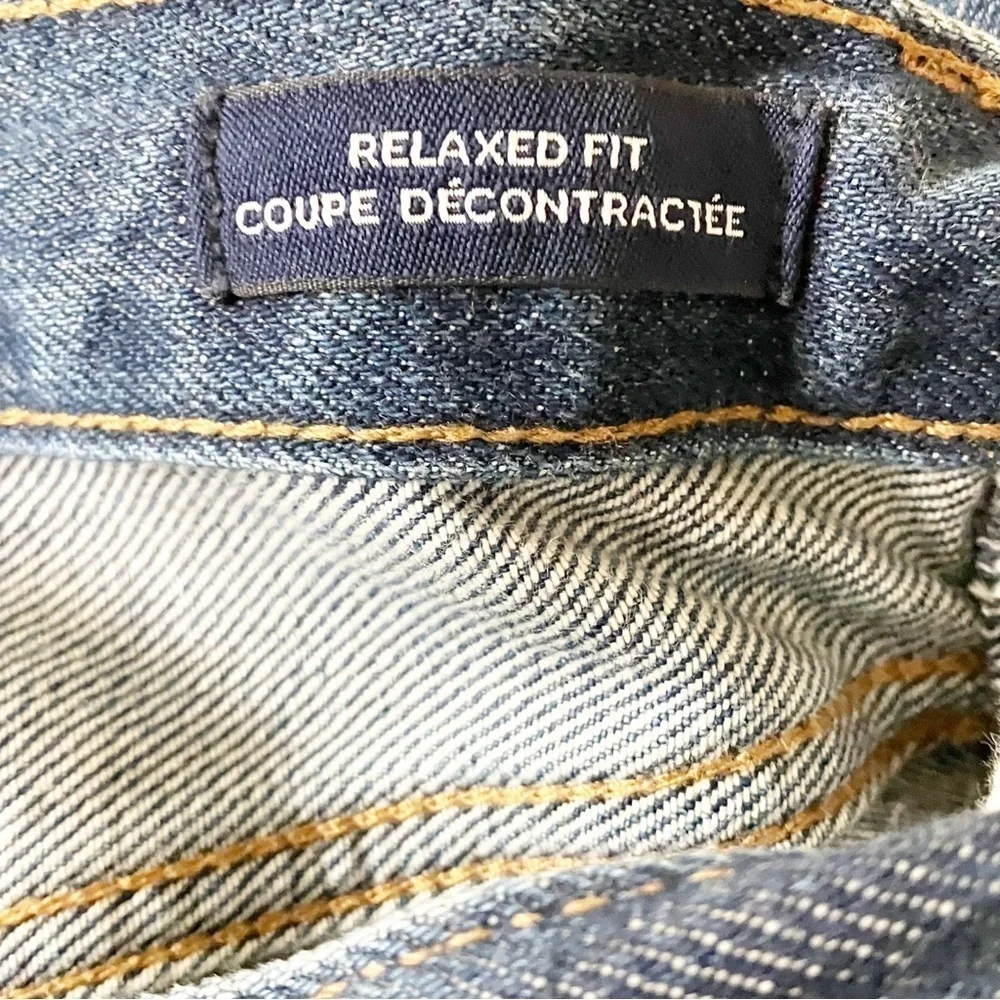 LANDS’ END Square Rigger Relaxed Fit Jeans Men’s SZ 31 Blue Pockets 100% Cotton